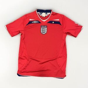 England Away football shirt 2008/2010 Jersey Umbro Soccer Vintage Camiseta Sz M